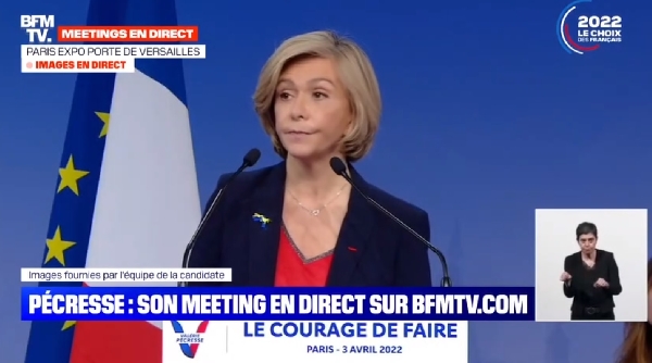 Valérie Pécresse tacle Marine Le Pen et Éric Zemmour sur leurs propos sur Vladimir Poutine