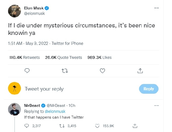 Elon Musk publie un tweet sur sa mort dans des «circonstances mystérieuses»
