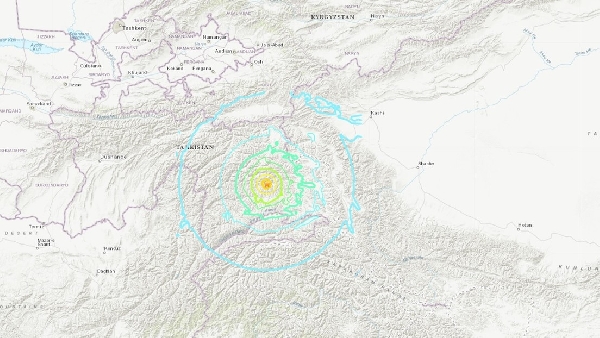 Un séisme de magnitude 7,2 est enregistré au Tadjikistan, près de la frontière avec la Chine