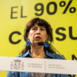 La ministre espagnole de l'Égalité, Ana Redondo, présente une campagne institutionnelle pour une éducation sexuelle positive au ministère de l'Égalité à Madrid, le 7 octobre 2024.