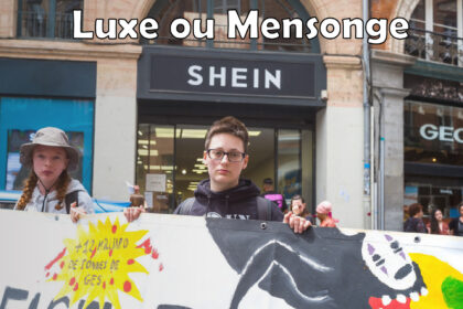 Une manifestation du groupe Extinction Rebellion devant un magasin Shein à Toulouse, en France, le 28 mai 2022. Patricia Huchot-Boissier/Abaca/Sipa USA / Légion-Media